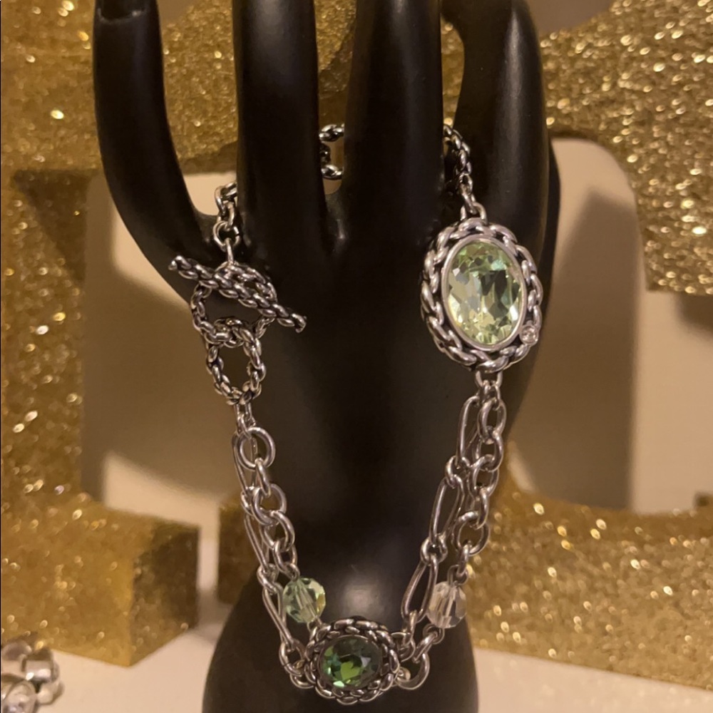 Swarovski bracelet.
